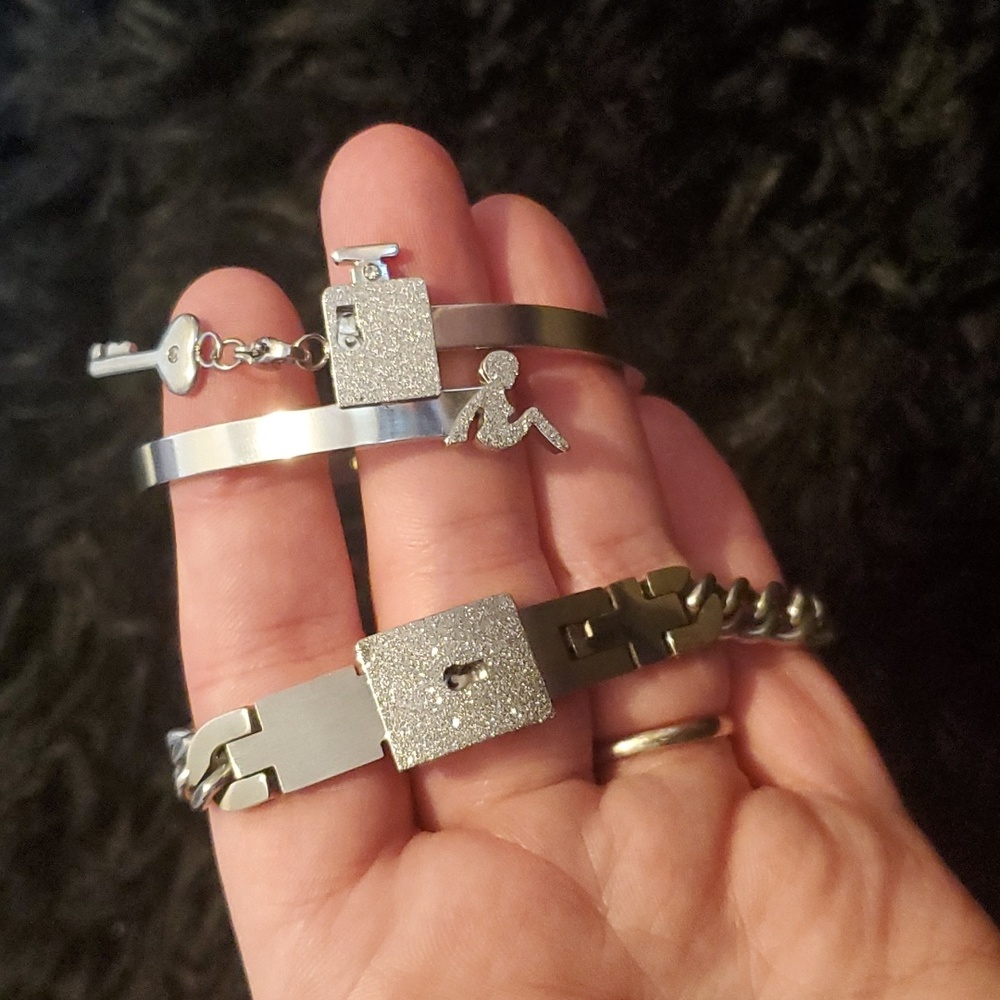 Set of his/hers Yours/theirs bracelets